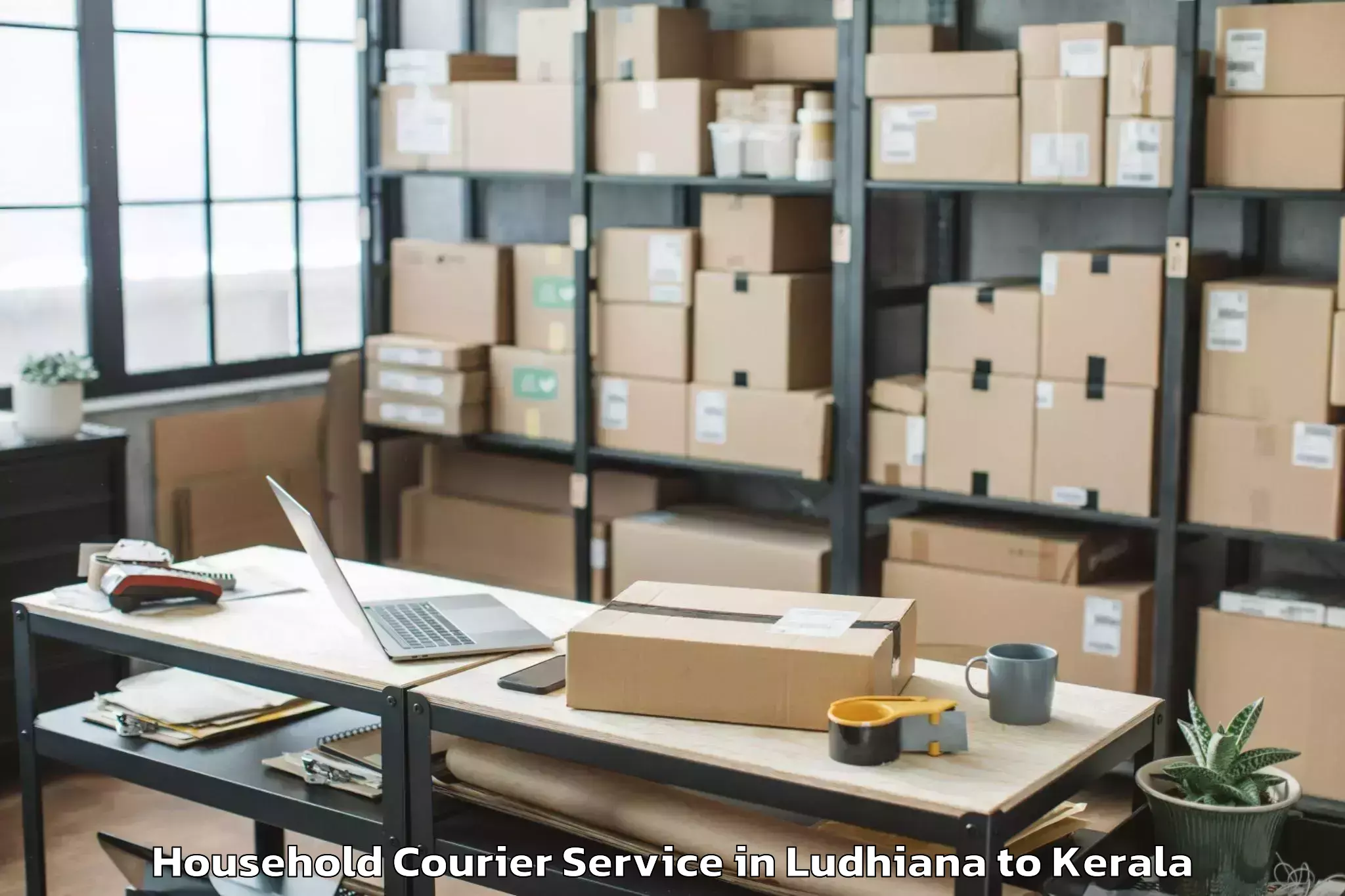 Reliable Ludhiana to Guruvayoor Household Courier